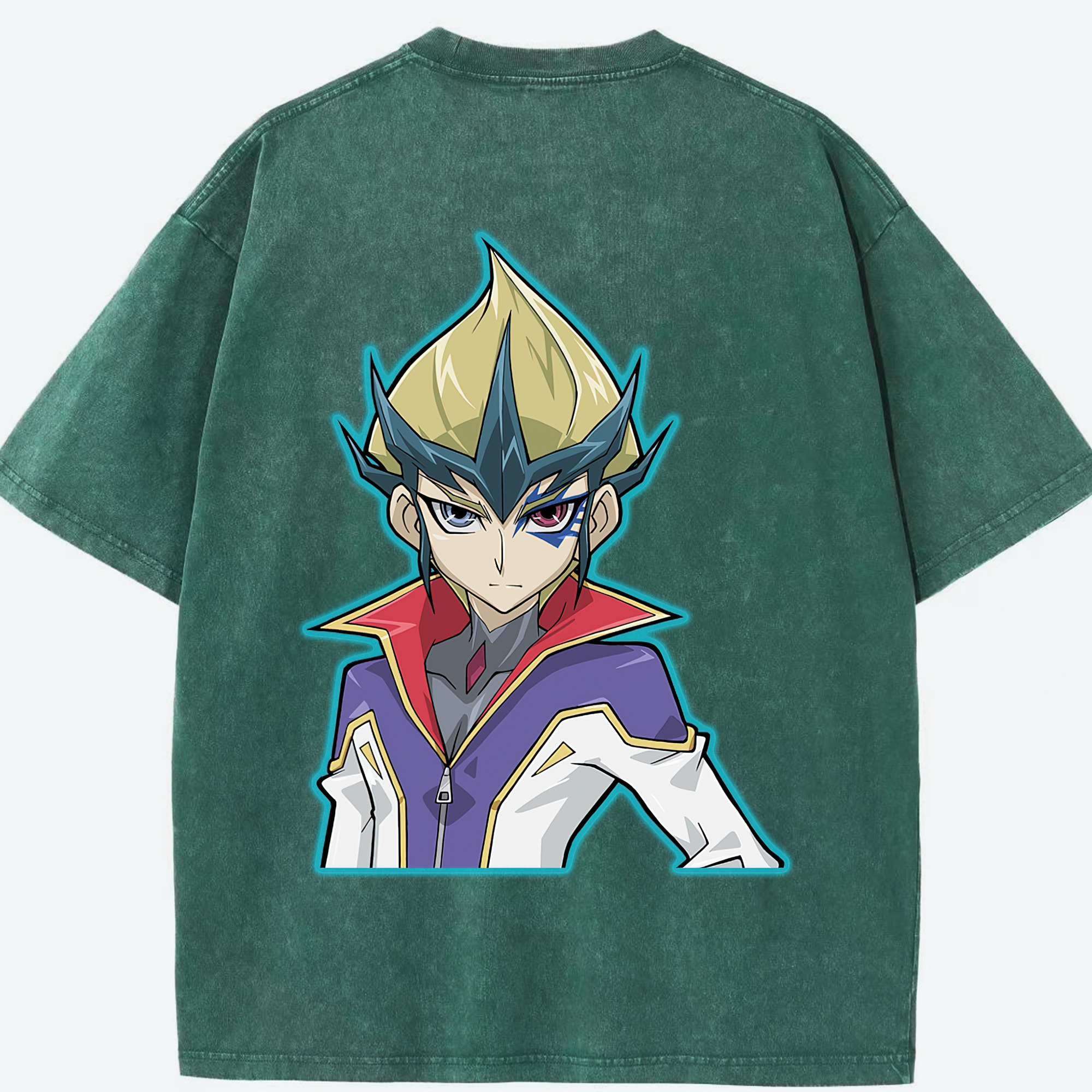 （画像用） 遊☆戯☆王 Yu-Gi-Oh! 綿100% ヴィンテージ風 半袖Tシャツ（背面プリント）